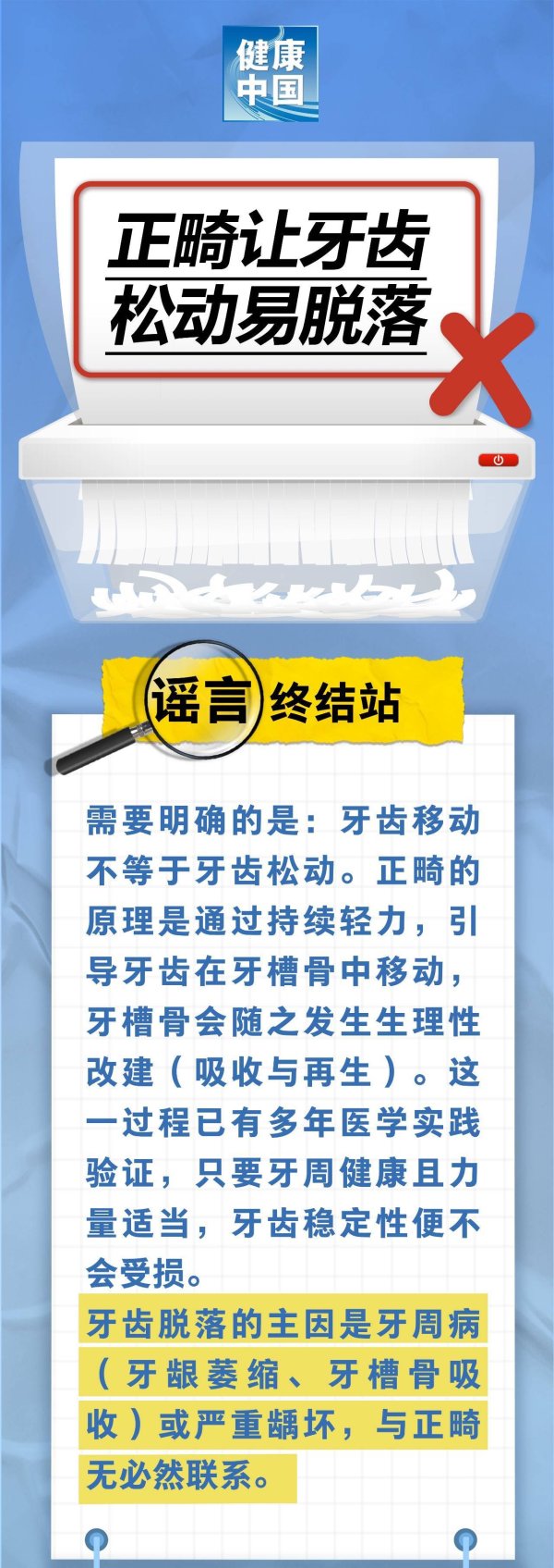 配资理财 正畸会让牙齿松动易脱落？谣言！