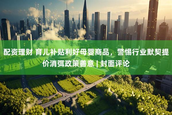 配资理财 育儿补贴利好母婴商品，警惕行业默契提价消弭政策善意 | 封面评论